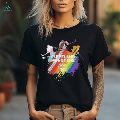 Official Cleveland Monsters Pride Silhouette Shirt