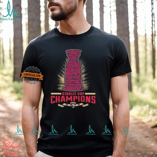 Official Florida Panthers Stanley Cup Champions 2024 List Of Stars shirt