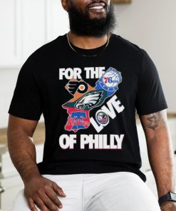 Official For The Love Of Philly Philadelphia Map Sports Teams Logo Shirt