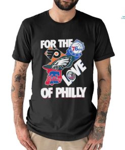 Official For The Love Of Philly Philadelphia Map Sports Teams Logo Shirt