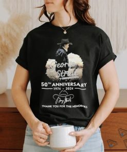 Official George Strait Cowboys And Dreamers 50th Anniversary 1974 2024 Thank You For The Memories Signature Shirt