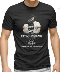 Official George Strait Cowboys And Dreamers 50th Anniversary 1974 2024 Thank You For The Memories Signature Shirt