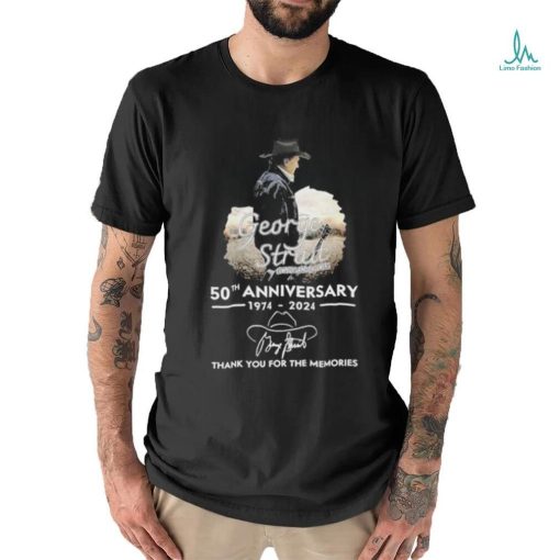 Official George Strait Cowboys And Dreamers 50th Anniversary 1974 2024 Thank You For The Memories Signature Shirt