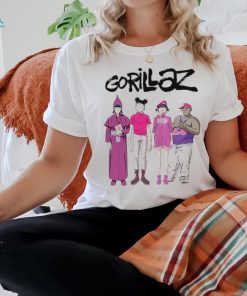 Official Gorillaz Cracker Island Standing Group t shirt