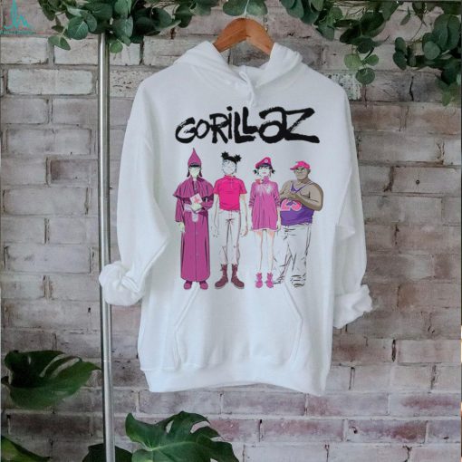 Official Gorillaz Cracker Island Standing Group t shirt