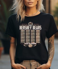 Official Hershey Bears 2024 Calder Cup Champions Adult Roster T Shirt