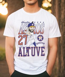 Official Houston Astros José Altuve Caricature Baseball Signature Shirt