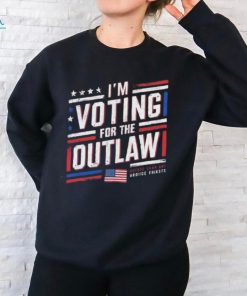 Official I’m Voting For The Outlaw – US Flag T Shirt