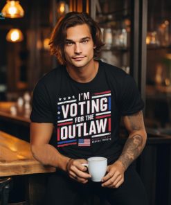 Official I’m Voting For The Outlaw – US Flag T Shirt
