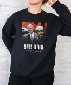 Official Jerry West 9 NBA Titles as a player and Executive shirt