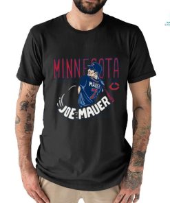 Official Joe Mauer 2024 Inductee Illustrated Image Light shirt