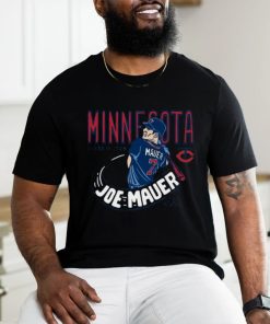 Official Joe Mauer 2024 Inductee Illustrated Image Light shirt