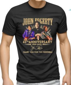 Official John Fogerty 65th Anniversary 1959 2024 Thank You For The Memories Signature Shirt