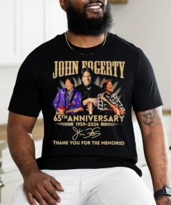 Official John Fogerty 65th Anniversary 1959 2024 Thank You For The Memories Signature Shirt