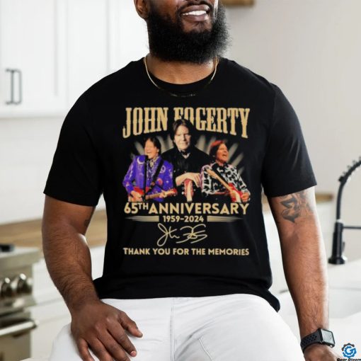 Official John Fogerty 65th Anniversary 1959 2024 Thank You For The Memories Signature Shirt