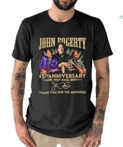 Official John Fogerty 65th Anniversary 1959 2024 Thank You For The Memories Signature Shirt