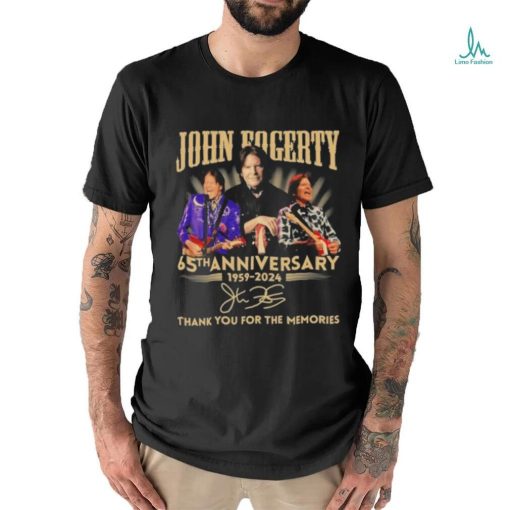 Official John Fogerty 65th Anniversary 1959 2024 Thank You For The Memories Signature Shirt