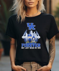 Official Kentucky Wildcats Snoopy Basketball Fan Forever Not Just When We Win T Shirt