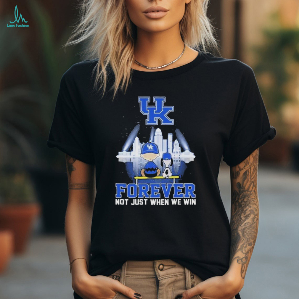 Official Kentucky Wildcats Snoopy Basketball Fan Forever Not Just When We Win T Shirt Official Kentucky Wildcats Snoopy Basketball Fan Forever Not Just When We Win T Shirt