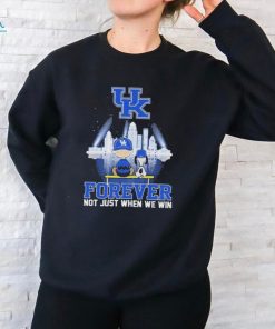 Official Kentucky Wildcats Snoopy Basketball Fan Forever Not Just When We Win T Shirt