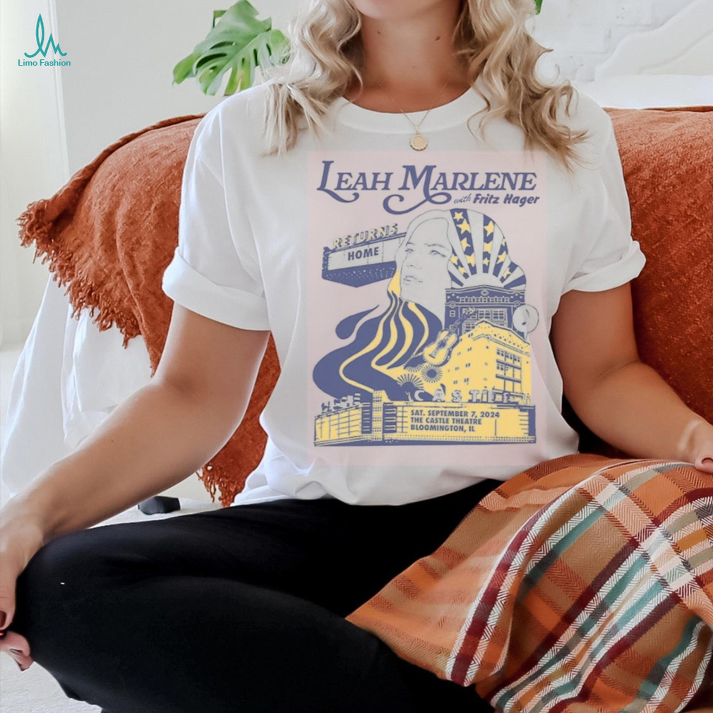 Official Leah Marlene Sept 7 2024 Castle Theatre Bloomington IL poster t shirt Official Leah Marlene Sept 7 2024 Castle Theatre Bloomington IL poster t shirt