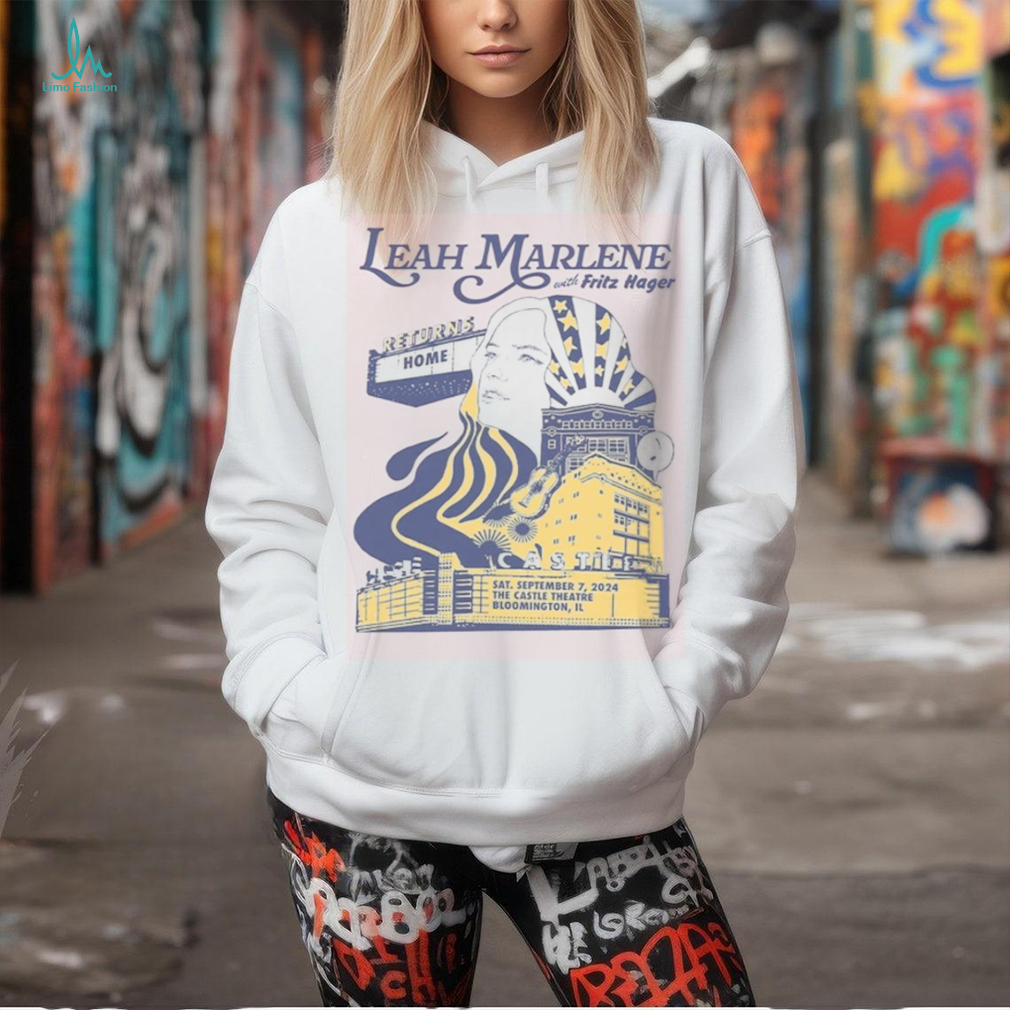 Official Leah Marlene Sept 7 2024 Castle Theatre Bloomington IL poster t shirt Official Leah Marlene Sept 7 2024 Castle Theatre Bloomington IL poster t shirt