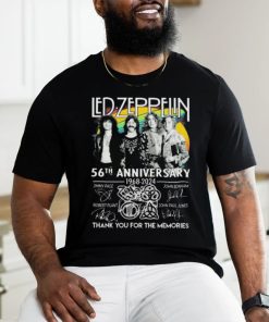 Official Led Zeppelin 56th Anniversary 1968 2024 Thank You For The Memories Signatures shirt
