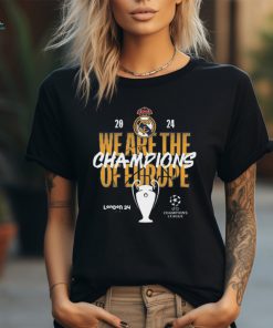 Official London 24 UCL Final Real Madrid UEFA Champions League 15 We Are The Champions Of Europe t shirt