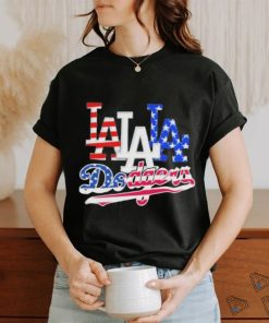 Official Los Angeles Dodgers Baseball Team Celebrating 4th Of July T Shirt