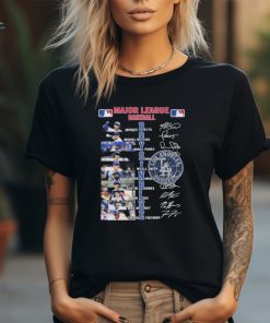 Official Los Angeles Dodgers Major League Baseball Boys In Blue Players Signatures Shirt