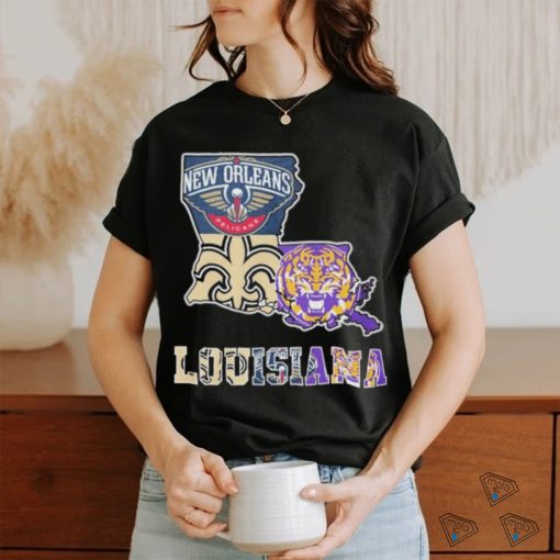 Official Louisiana Sports Teams Logo 2024 Shirt