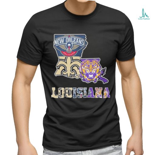 Official Louisiana Sports Teams Logo 2024 Shirt