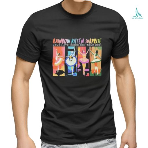 Official Love Hate Music Box Tour 2024 Rainbow Kitten Surprise Shirt