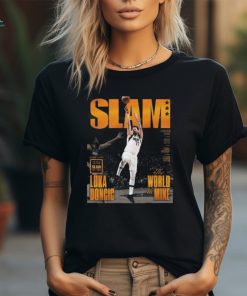 Official Luka Doncic The World Is Mine Run To The ’24 NBA Finals With The Cover Of SLAM 250 The Orange Metal Editions Classic T Shirt