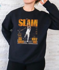 Official Luka Doncic The World Is Mine Run To The ’24 NBA Finals With The Cover Of SLAM 250 The Orange Metal Editions Classic T Shirt