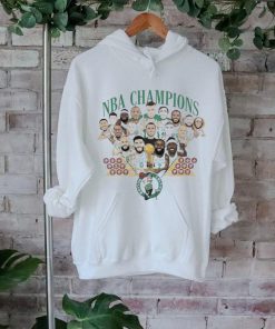 Official Luke Kornet Boston Celtics Caricatures 2024 NBA Champions banner eighteen t shirt