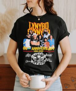 Official Lynyrd Skynyrd Members 60th Anniversary 1964 2024 Signatures T shirt