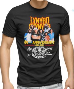 Official Lynyrd Skynyrd Members 60th Anniversary 1964 2024 Signatures T shirt