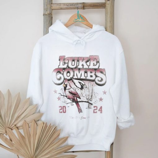 Official May 31st June 1st 2024 Luke Combs x Arizona Cardinals Growin’ Up and Gettin’ Old Tour T Shirt