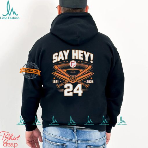 Official Mays Willie Say Hey 24 San Francisco Baseball shirt