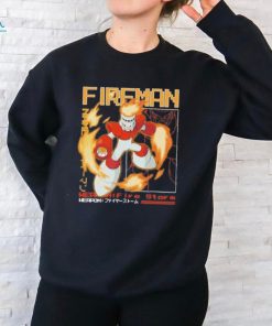 Official Megaman Capcom Fireman Large Print Shirt