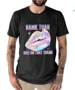 Official Meme Lips Hawk Tuah Spit On That Thang T Shirt