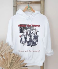 Official Meow For Trump Alley Cat Club Voters With Purronality shirt