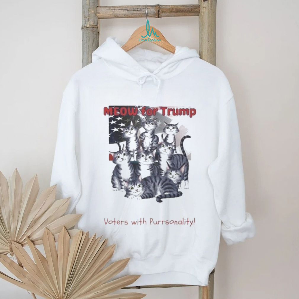 Official Meow For Trump Alley Cat Club Voters With Purronality shirt Official Meow For Trump Alley Cat Club Voters With Purronality shirt