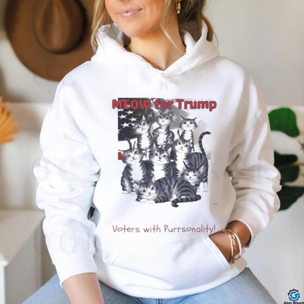 Official Meow For Trump Alley Cat Club Voters With Purronality shirt Official Meow For Trump Alley Cat Club Voters With Purronality shirt