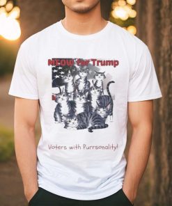 Official Meow For Trump Alley Cat Club Voters With Purronality shirt, hoodie, sweater, long sleeve and tank top Official Meow For Trump Alley Cat Club Voters With Purronality shirt