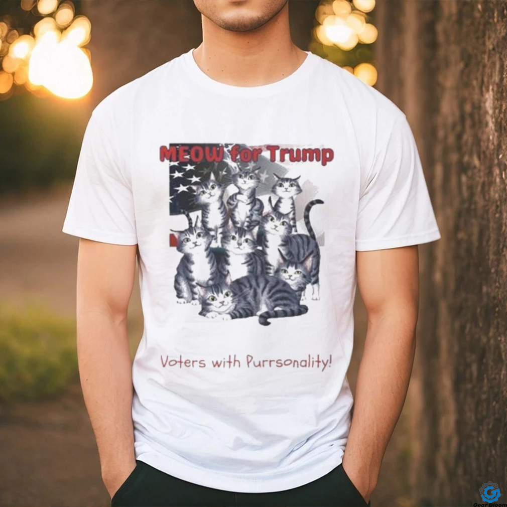Official Meow For Trump Alley Cat Club Voters With Purronality shirt Official Meow For Trump Alley Cat Club Voters With Purronality shirt