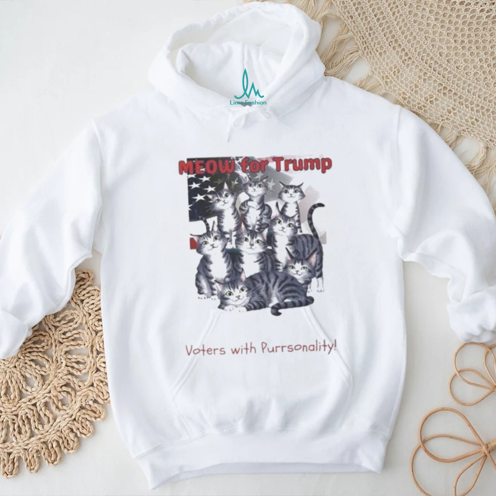 Official Meow For Trump Alley Cat Club Voters With Purronality shirt Official Meow For Trump Alley Cat Club Voters With Purronality shirt