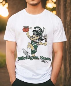 Official Michigan State University Spartans Vintage Dunking Gruff Sparty T shirt