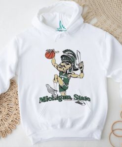 Official Michigan State University Spartans Vintage Dunking Gruff Sparty T shirt